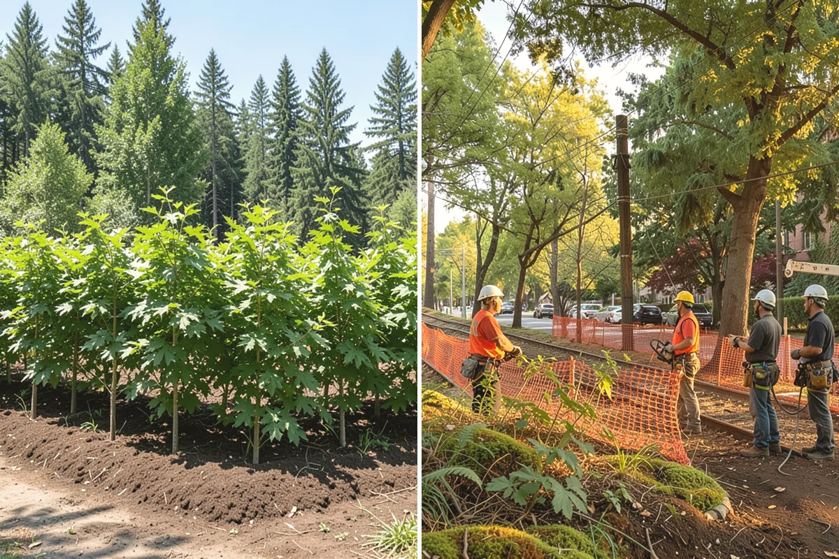 Golf course tree maintenance in Edgewood, Pierce County, WA - Inventory and assess the property's trees