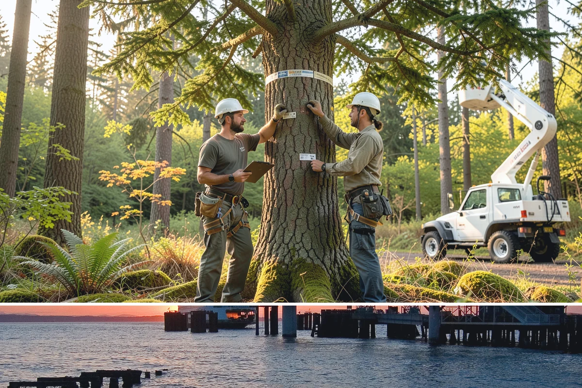 Golf course tree maintenance in Edmonds, Snohomish County, WA - Work is performed year-round to maintain playability and safety but may be scheduled around peak golfing seasons or adjusted...