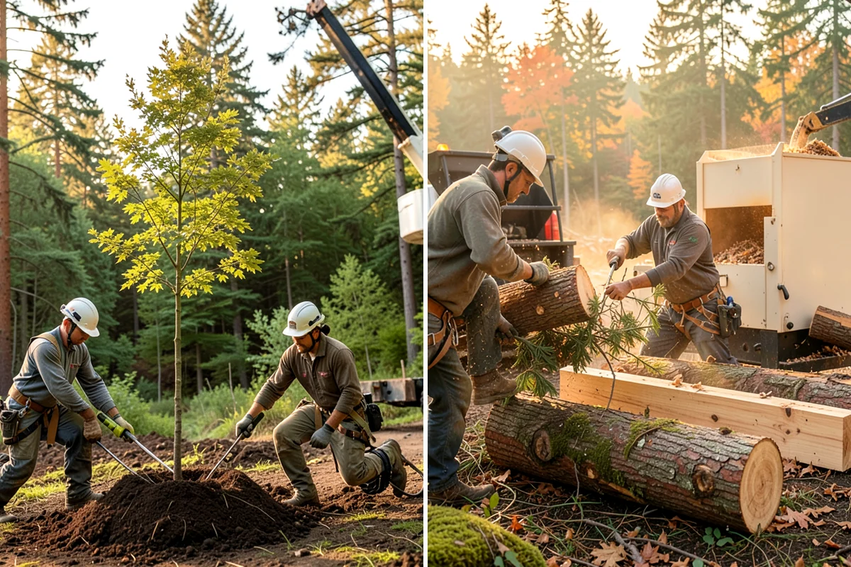 Golf course tree maintenance in Fircrest, Pierce County, WA - Inventory and assess the property's trees