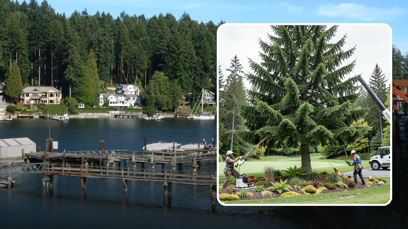 Golf course tree maintenance in Gig Harbor, Pierce County, WA - Specialized tree care for golf courses.