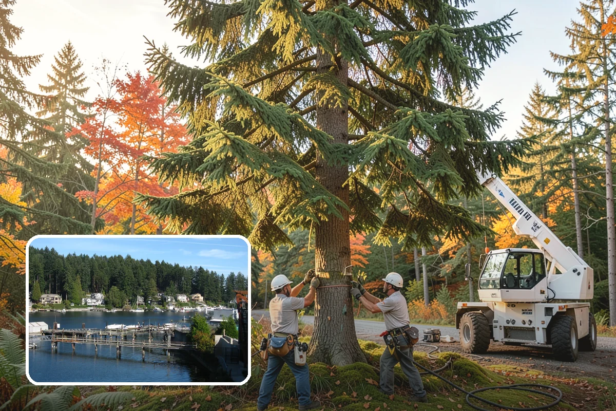 Golf course tree maintenance in Gig Harbor, Pierce County, WA - Keeps trees across a property safe and presentable