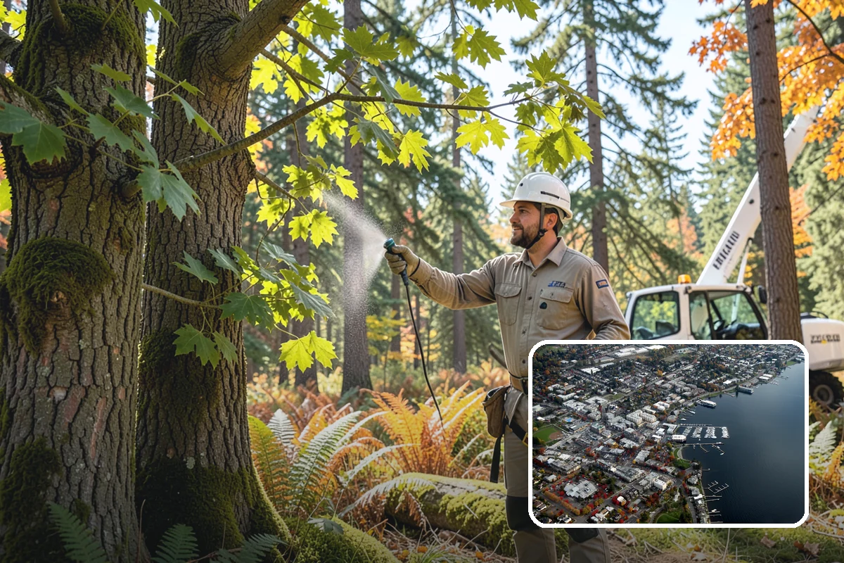 Golf course tree maintenance in Kirkland, King County, WA - Keeps trees across a property safe and presentable