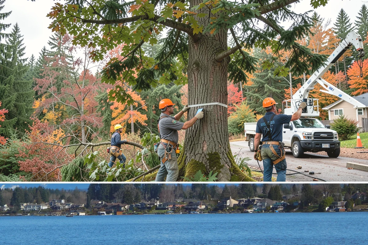 Golf course tree maintenance in Lake Stevens, Snohomish County, WA - Work is performed year-round to maintain playability and safety but may be scheduled around peak golfing seasons or adjusted...