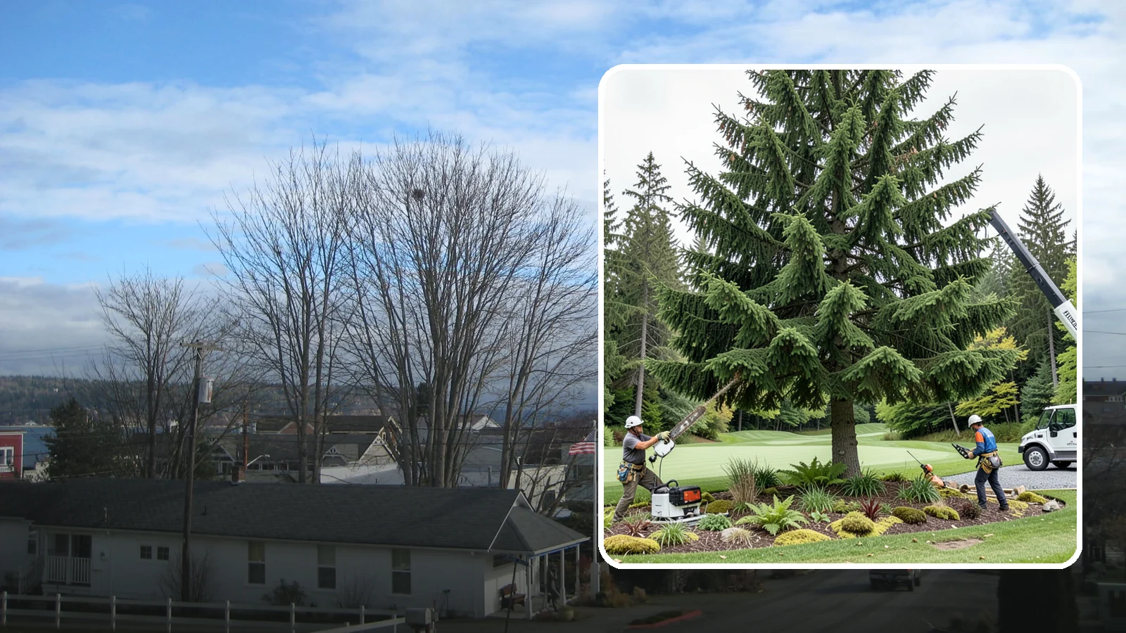 Golf course tree maintenance in Langley, Island County, WA - Specialized tree care for golf courses.