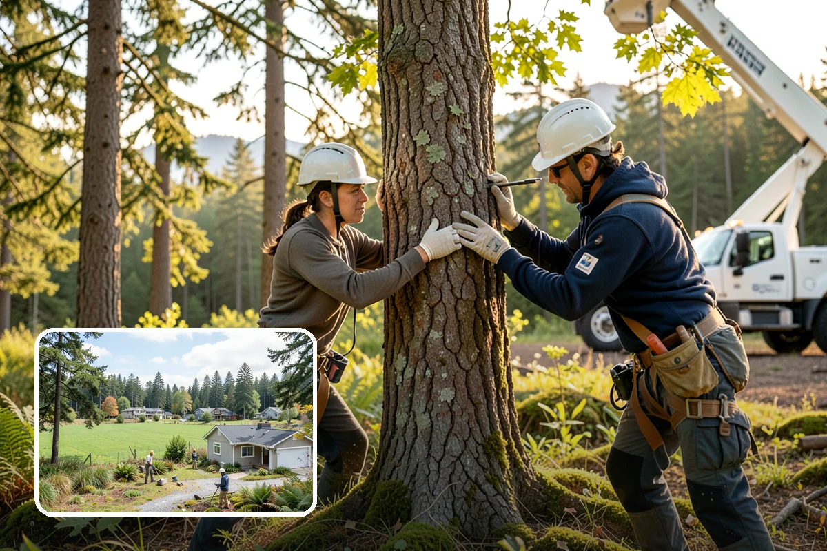 Golf course tree maintenance in Lyman, Skagit County, WA - Keeps trees across a property safe and presentable
