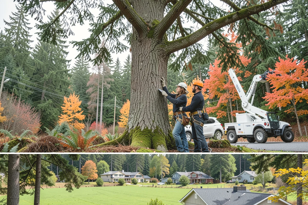 Golf course tree maintenance in Lyman, Skagit County, WA - Work is performed year-round to maintain playability and safety but may be scheduled around peak golfing seasons or adjusted...