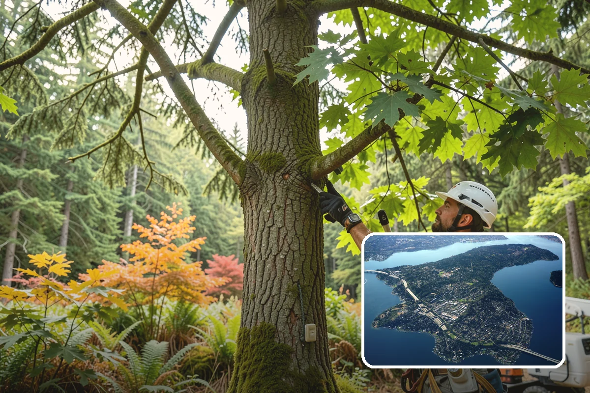 Golf course tree maintenance in Mercer Island, King County, WA - Keeps trees across a property safe and presentable