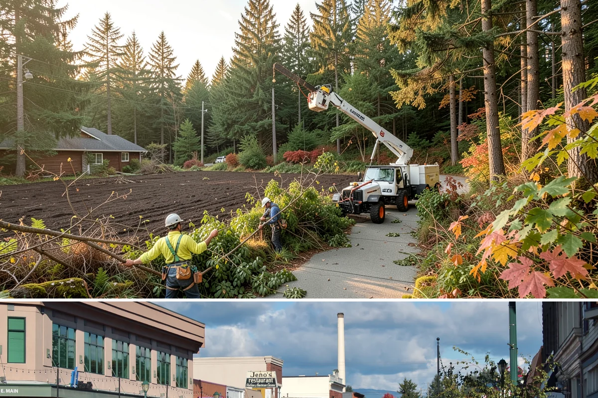 Golf course tree maintenance in Monroe, Snohomish County, WA - Work is performed year-round to maintain playability and safety but may be scheduled around peak golfing seasons or adjusted...