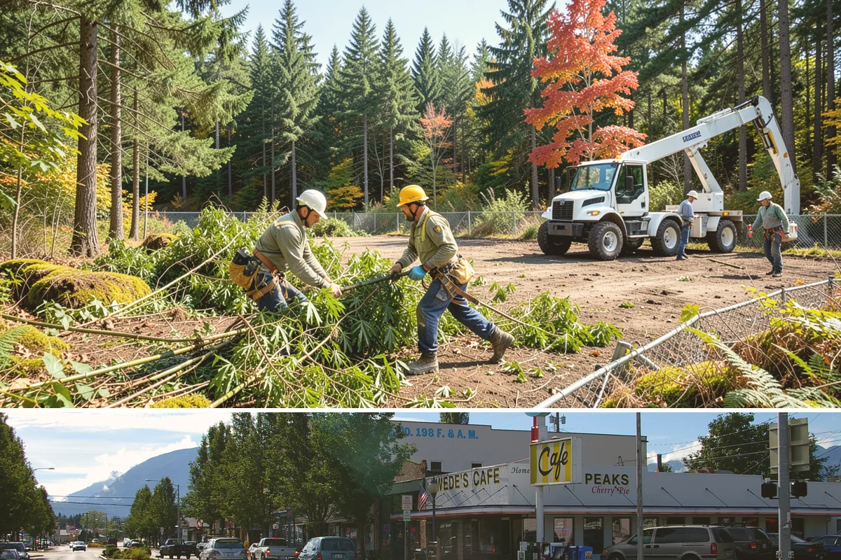 Golf course tree maintenance in North Bend, King County, WA - Work is performed year-round to maintain playability and safety but may be scheduled around peak golfing seasons or adjusted...