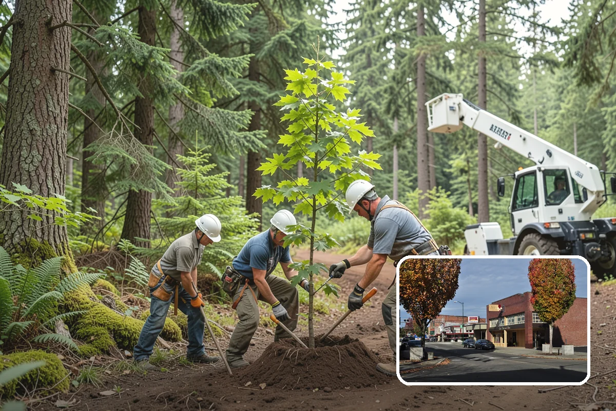 Golf course tree maintenance in Puyallup, Pierce County, WA - Keeps trees across a property safe and presentable