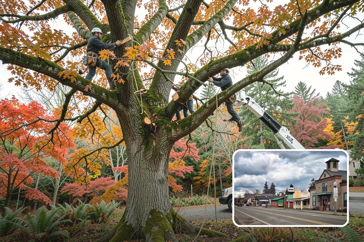 Golf course tree maintenance in Roy, Pierce County, WA - Keeps trees across a property safe and presentable