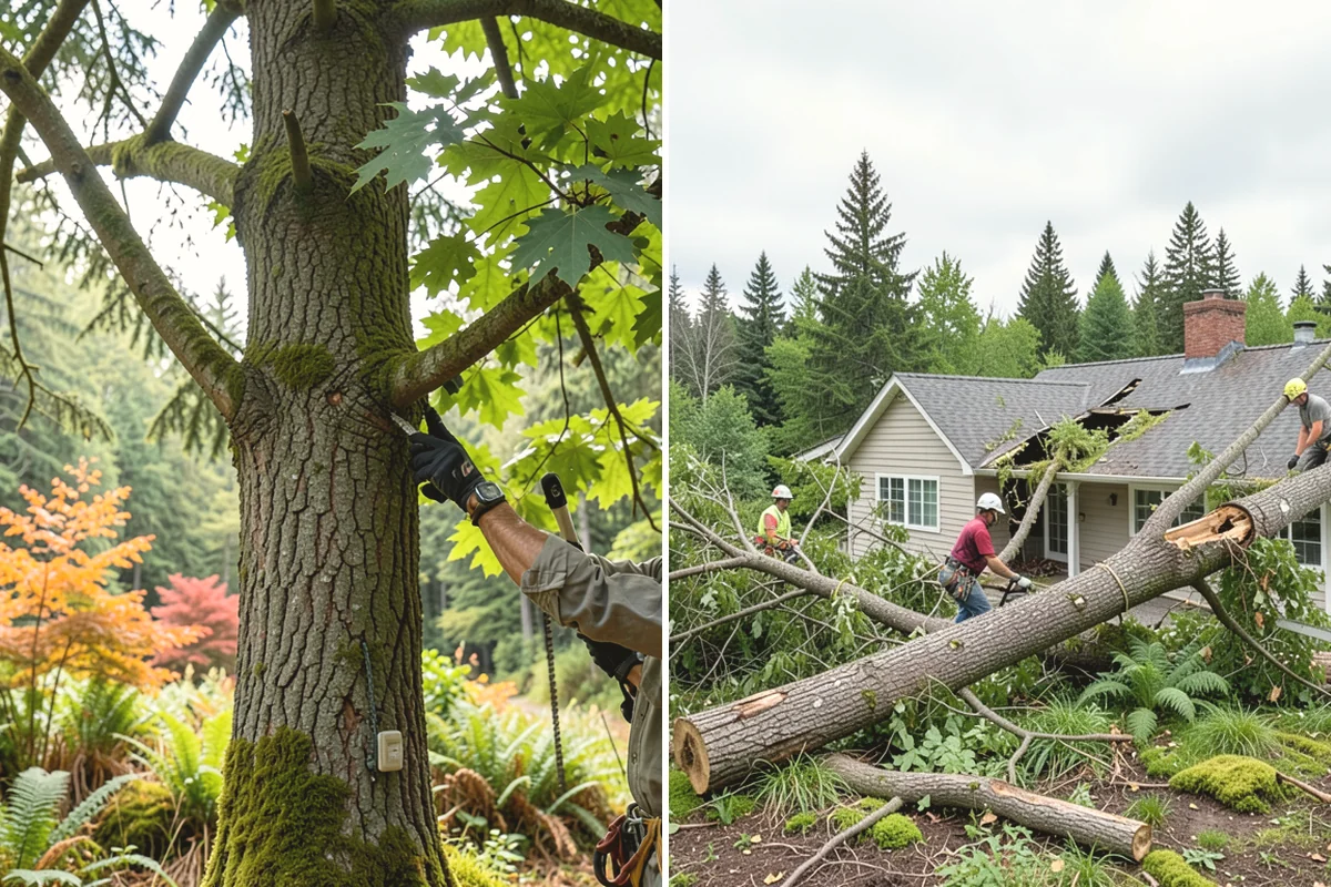 Golf course tree maintenance in Ruston, Pierce County, WA - Inventory and assess the property's trees