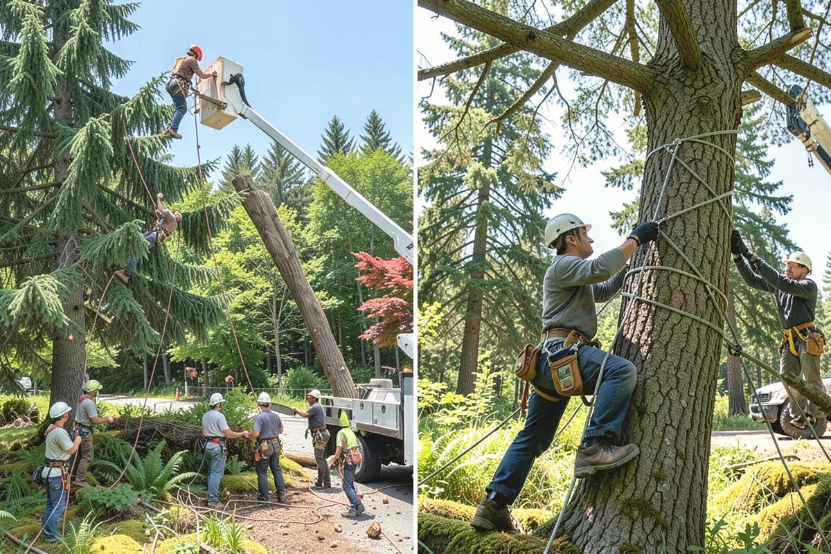 Golf course tree maintenance in Steilacoom, Pierce County, WA - Inventory and assess the property's trees