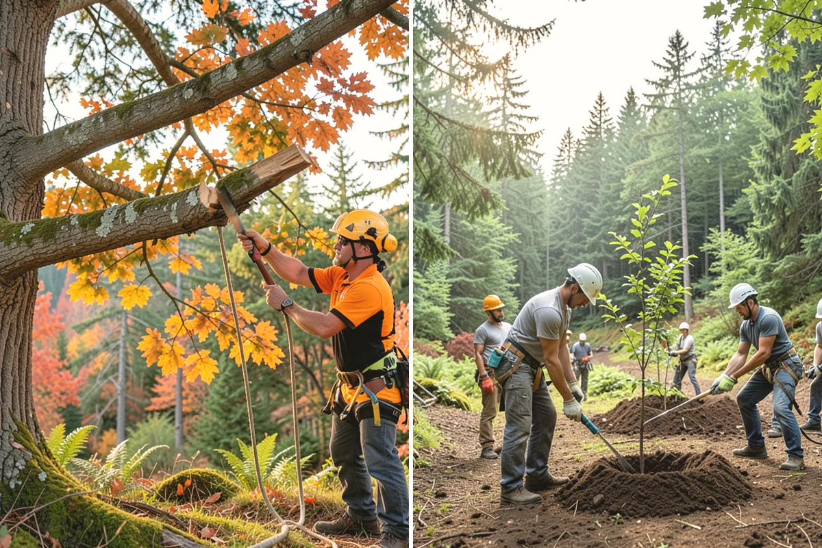 Golf course tree maintenance in Tacoma, Pierce County, WA - Inventory and assess the property's trees