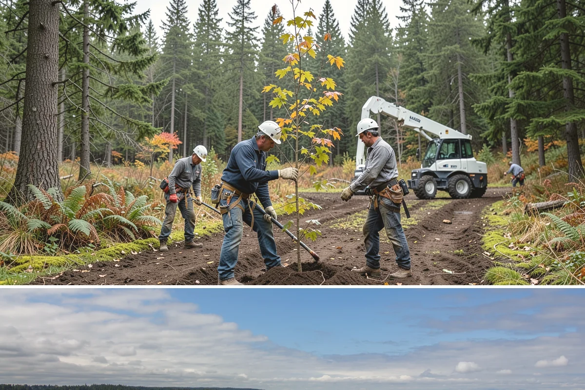 Golf course tree maintenance in University Place, Pierce County, WA - Work is performed year-round to maintain playability and safety but may be scheduled around peak golfing seasons or adjusted...