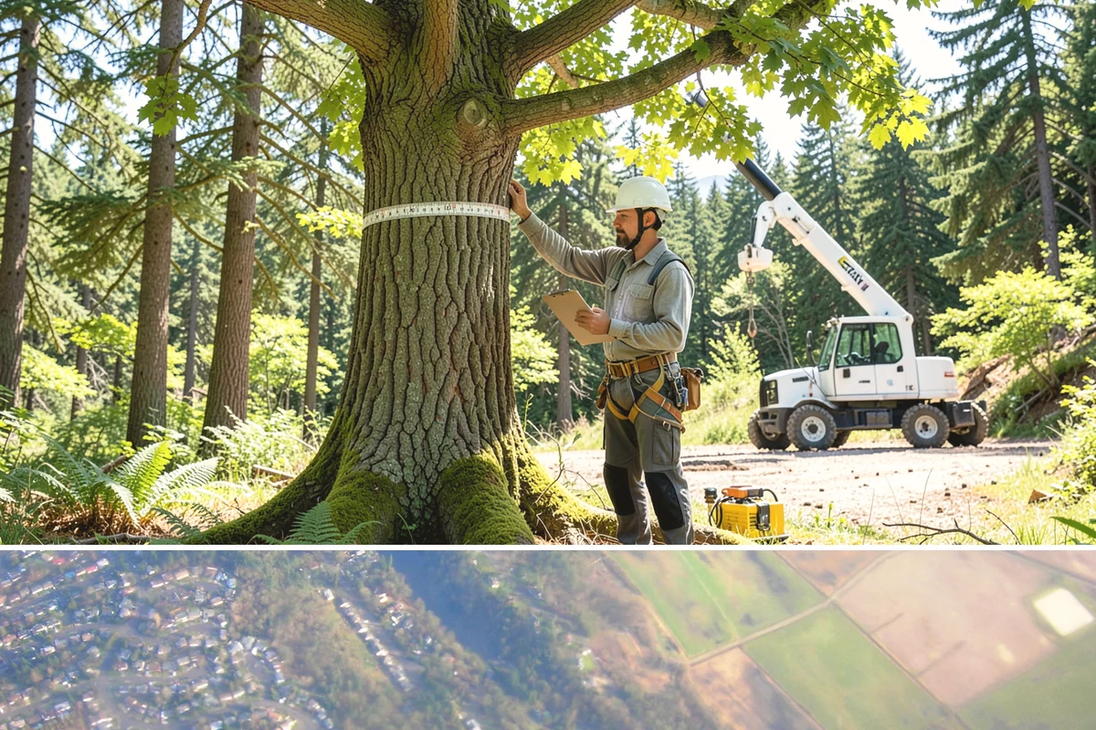 GPS tree inventory in Algona, King County, WA - Work can be performed year-round in the Puget Sound climate but may require adjusted access methods for snow-covered ground or...