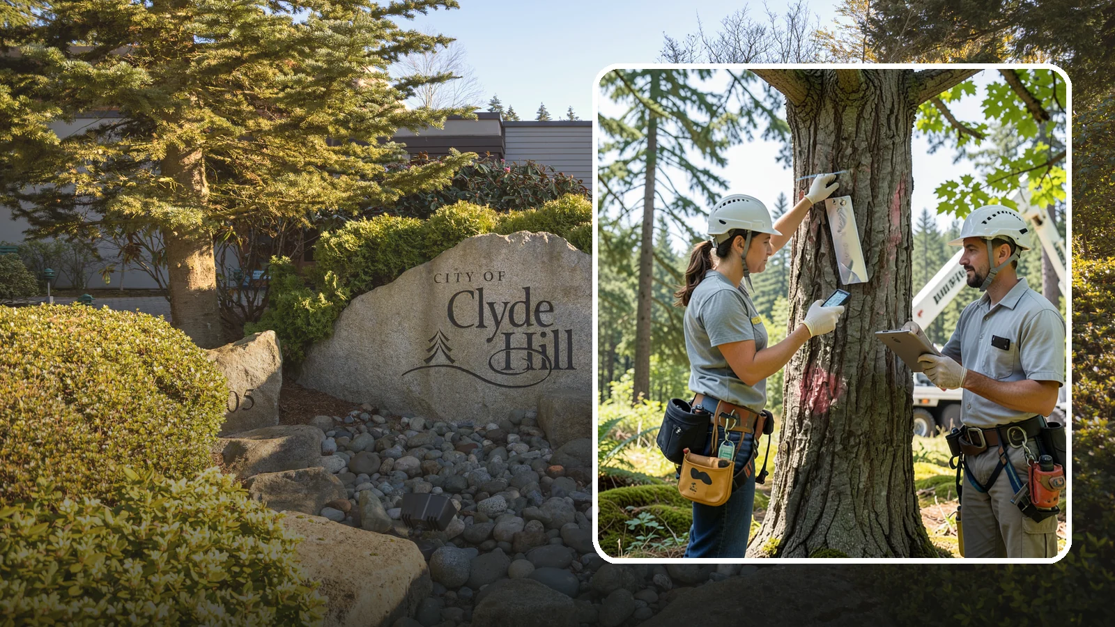 GPS tree inventory in Clyde Hill, King County, WA - A location-based inventory of trees using GPS.