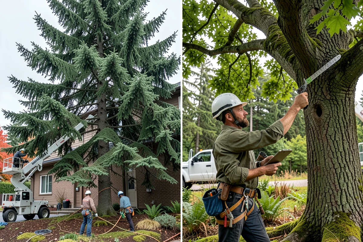 GPS tree inventory in Clyde Hill, King County, WA - Gather site and tree information