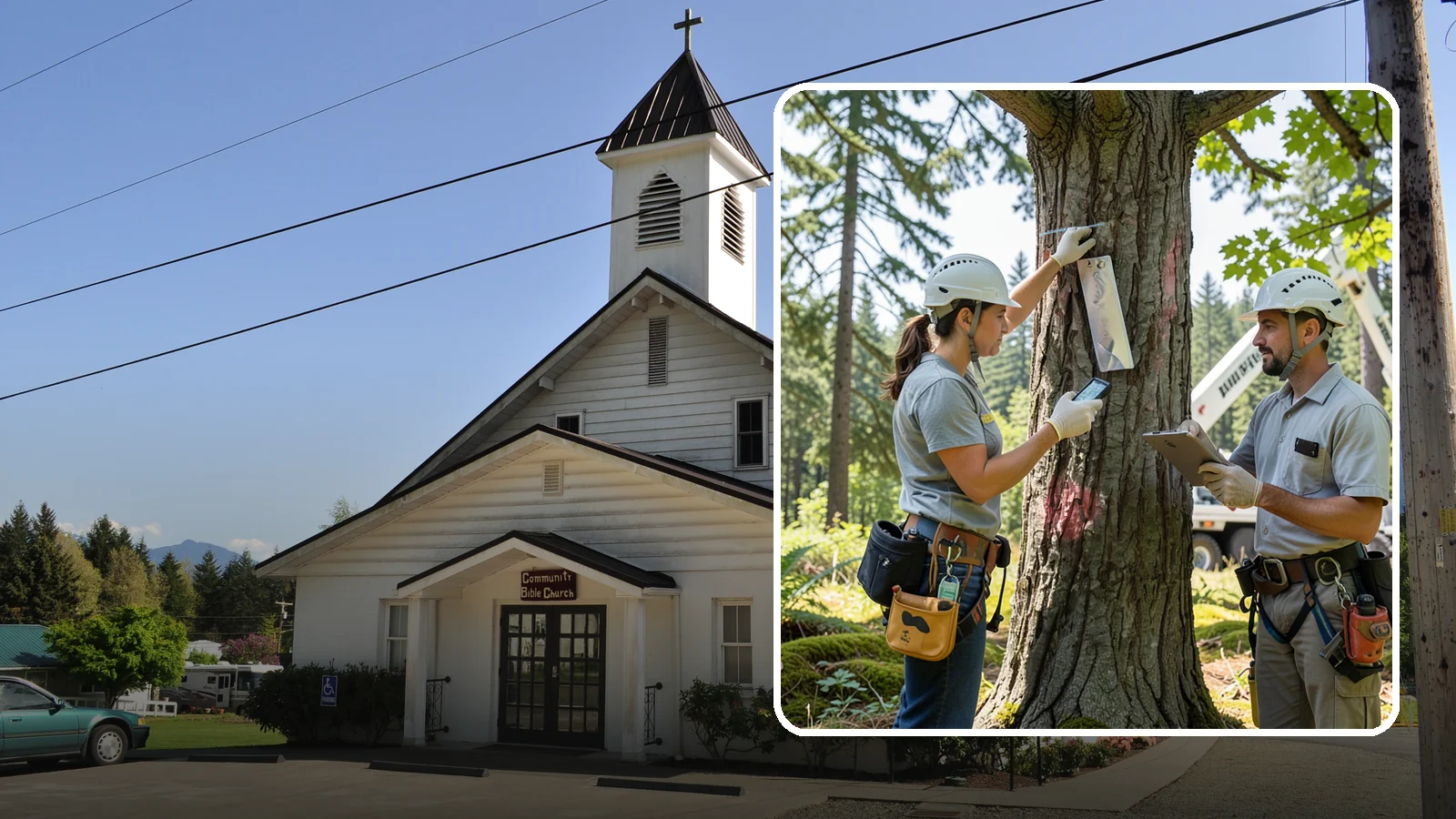 GPS tree inventory in Concrete, Skagit County, WA - A location-based inventory of trees using GPS.