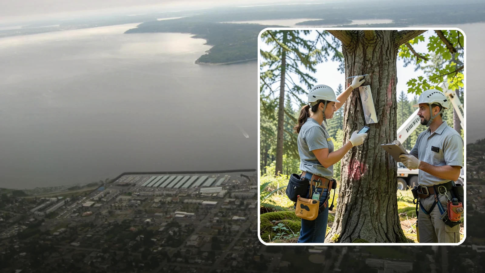 GPS tree inventory in Des Moines, King County, WA - A location-based inventory of trees using GPS.