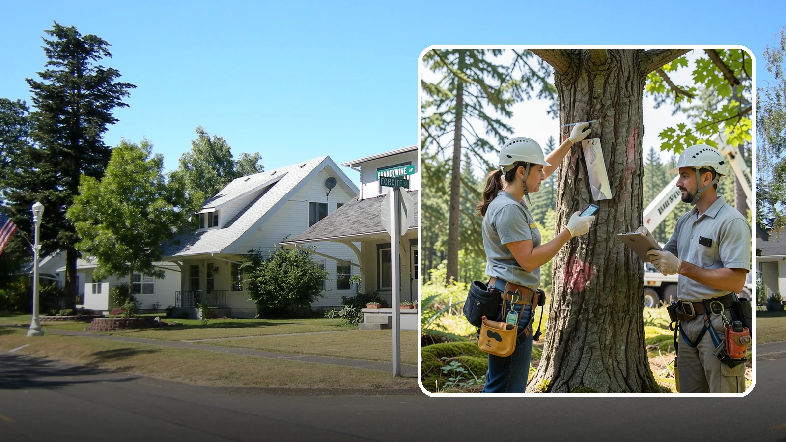 GPS tree inventory in DuPont, Pierce County, WA - A location-based inventory of trees using GPS.