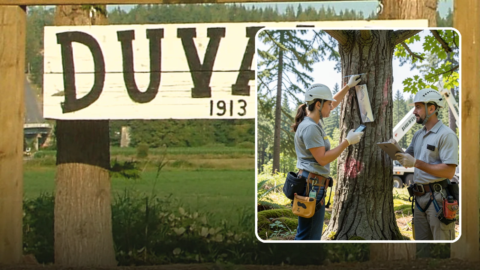GPS tree inventory in Duvall, King County, WA - A location-based inventory of trees using GPS.