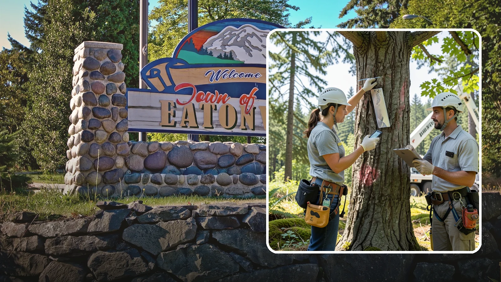 GPS tree inventory in Eatonville, Pierce County, WA - A location-based inventory of trees using GPS.