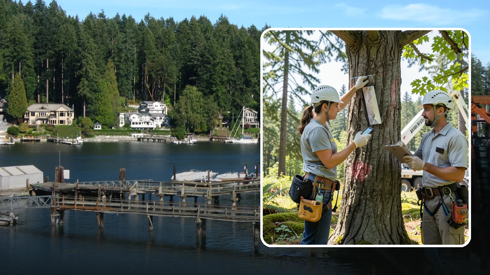 GPS tree inventory in Gig Harbor, Pierce County, WA - A location-based inventory of trees using GPS.