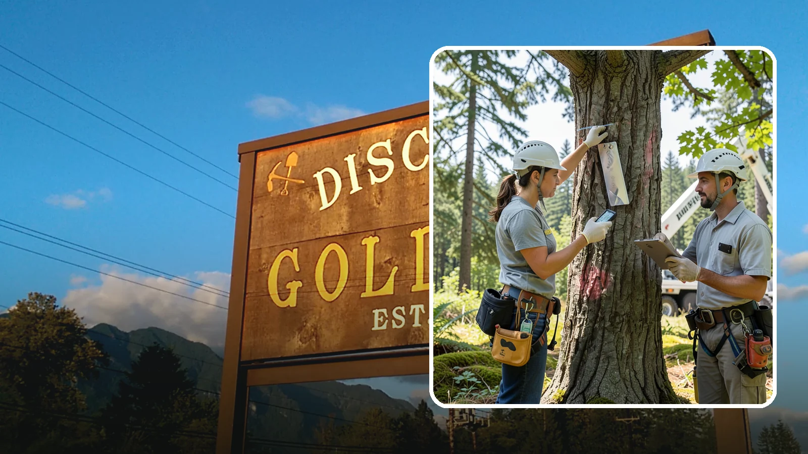 GPS tree inventory in Gold Bar, Snohomish County, WA - A location-based inventory of trees using GPS.