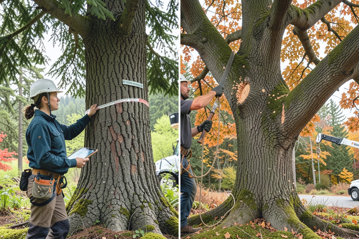 GPS tree inventory in Gold Bar, Snohomish County, WA - Gather site and tree information