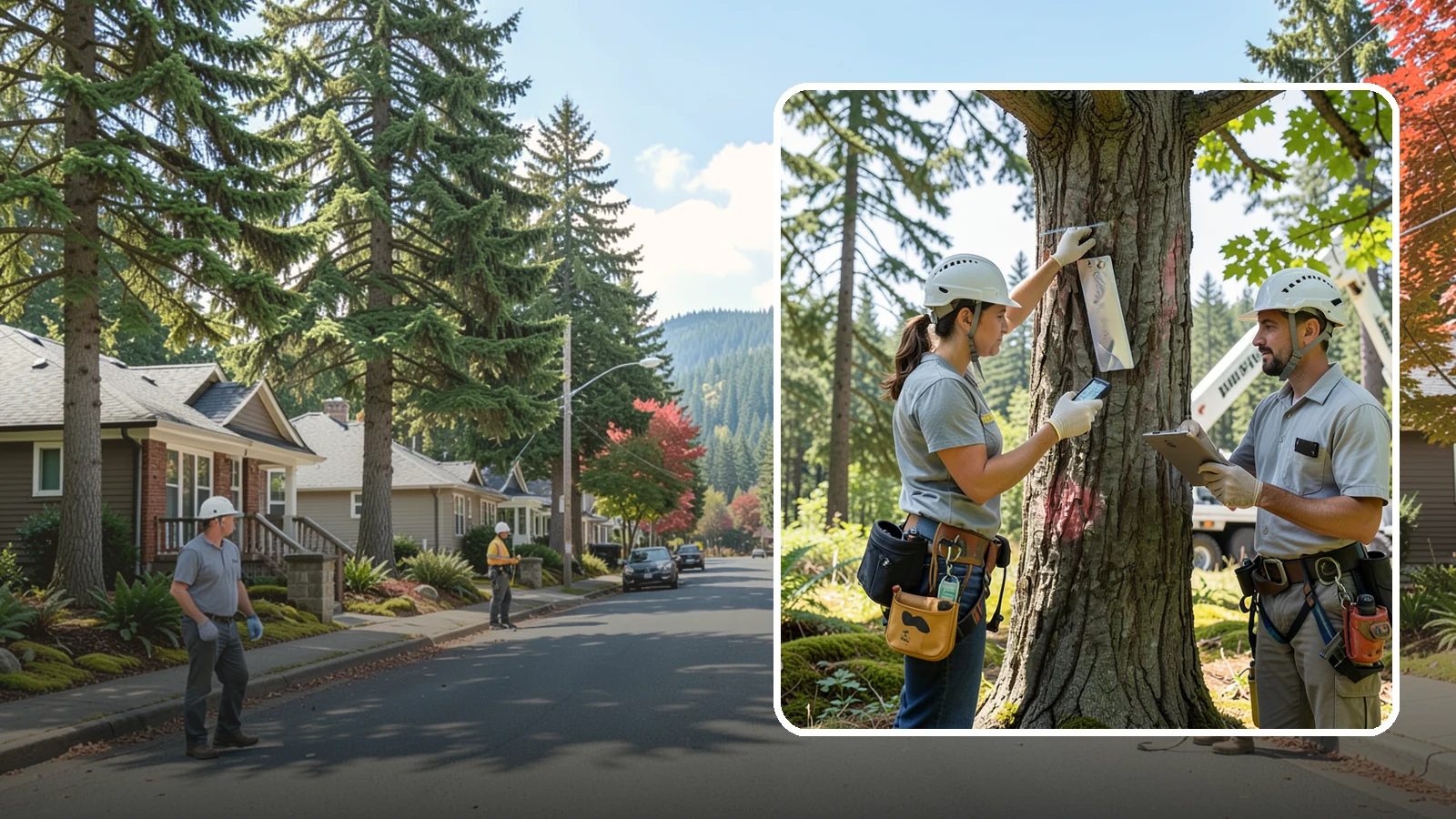 GPS tree inventory in Hunts Point, King County, WA - A location-based inventory of trees using GPS.