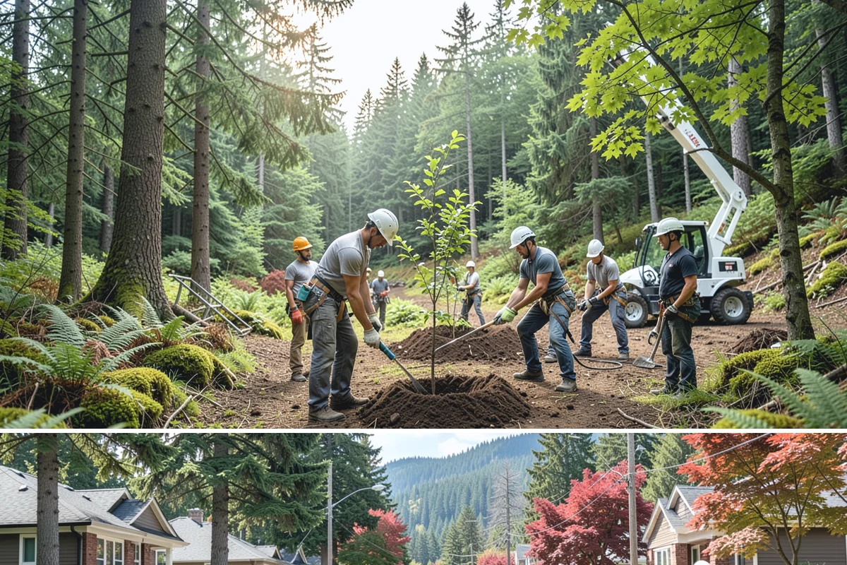 GPS tree inventory in Hunts Point, King County, WA - Work can be performed year-round in the Puget Sound climate but may require adjusted access methods for snow-covered ground or...