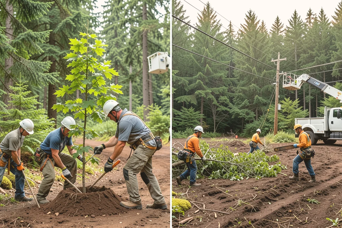 GPS tree inventory in Index, Snohomish County, WA - Gather site and tree information