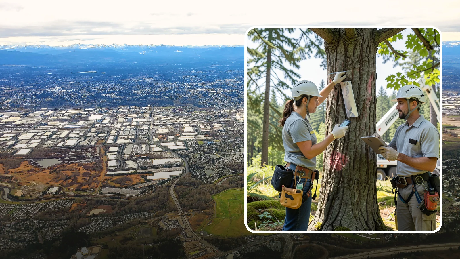 GPS tree inventory in Kent, King County, WA - A location-based inventory of trees using GPS.