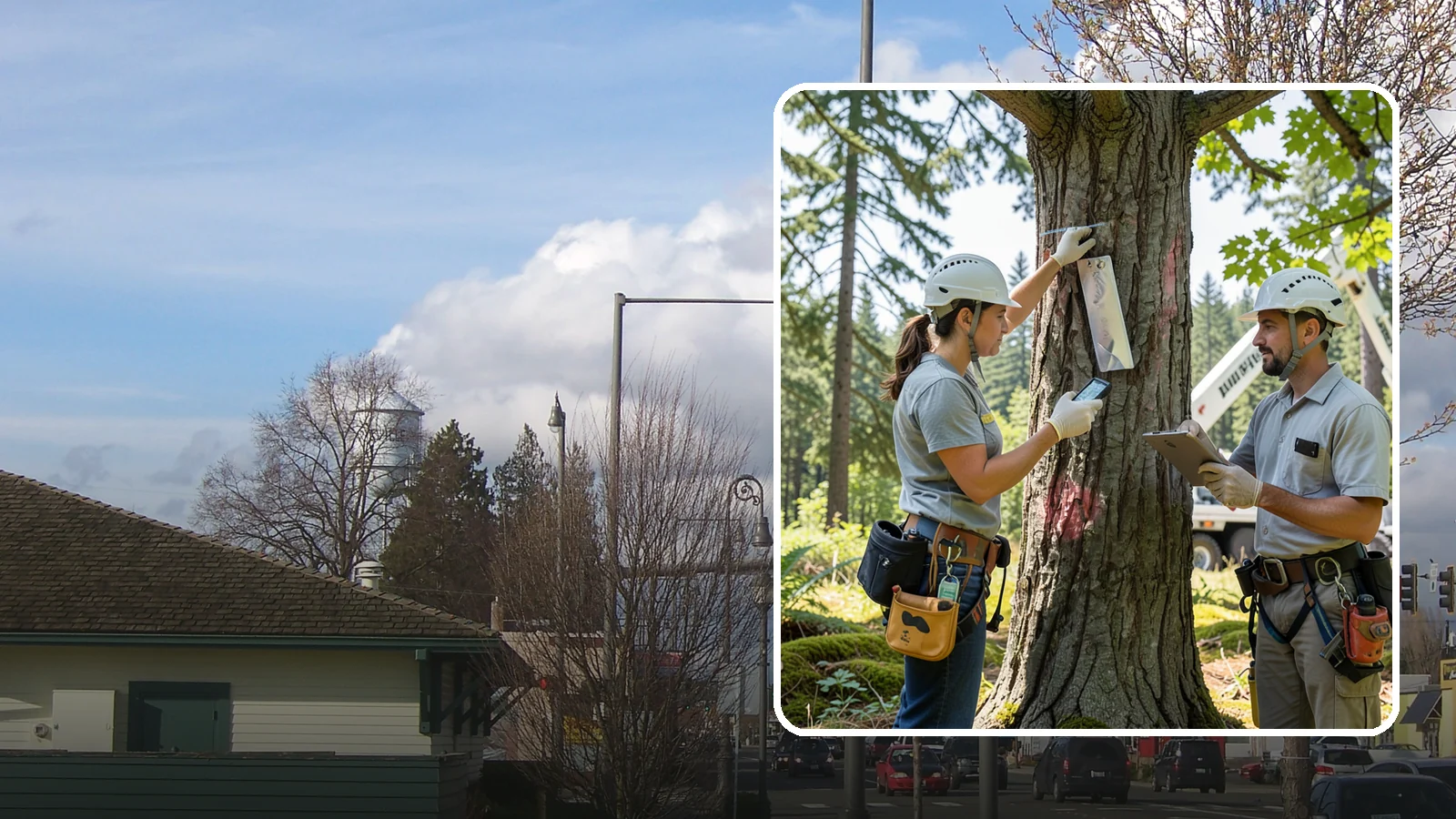 GPS tree inventory in Marysville, Snohomish County, WA - A location-based inventory of trees using GPS.