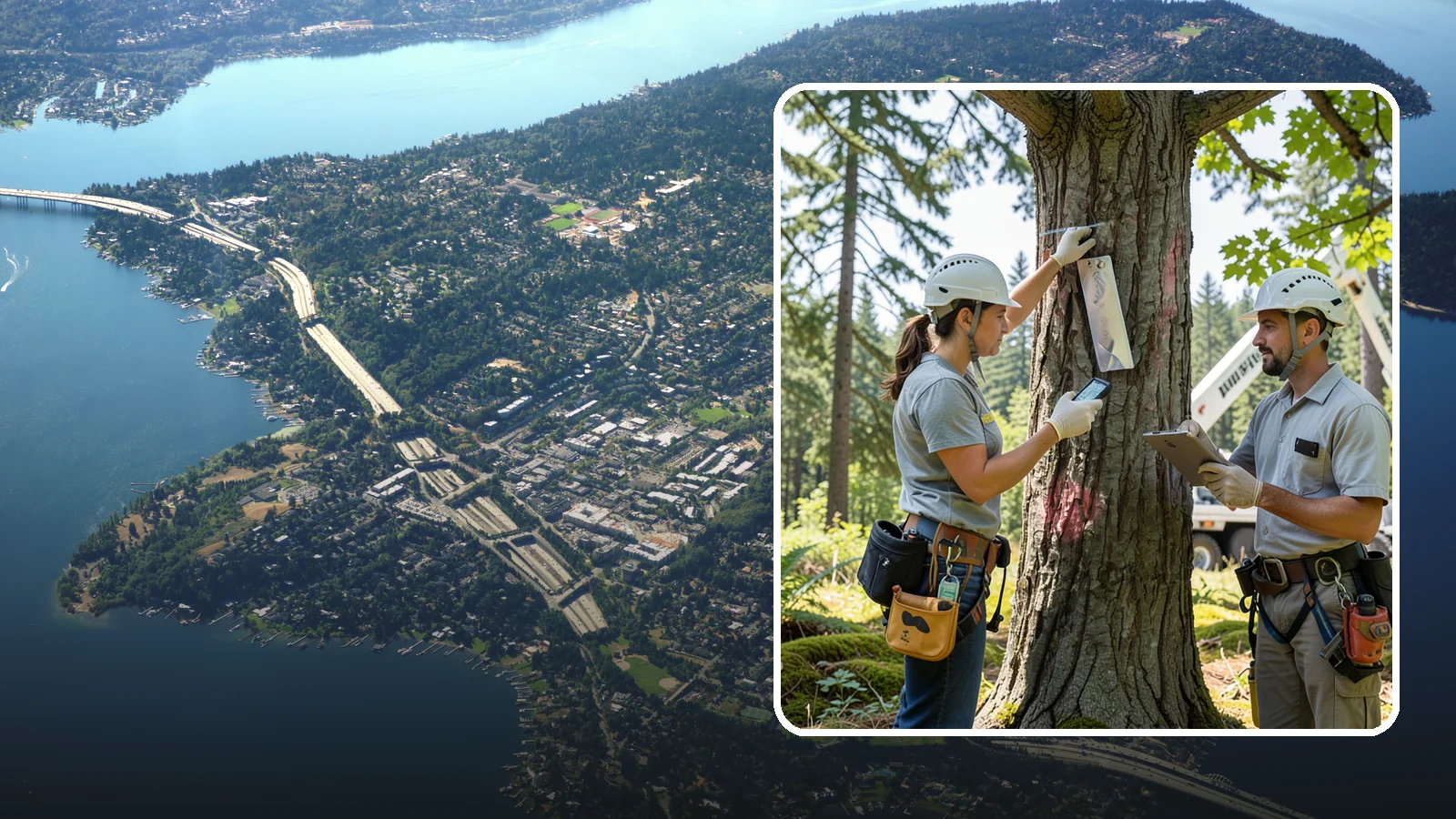GPS tree inventory in Mercer Island, King County, WA - A location-based inventory of trees using GPS.