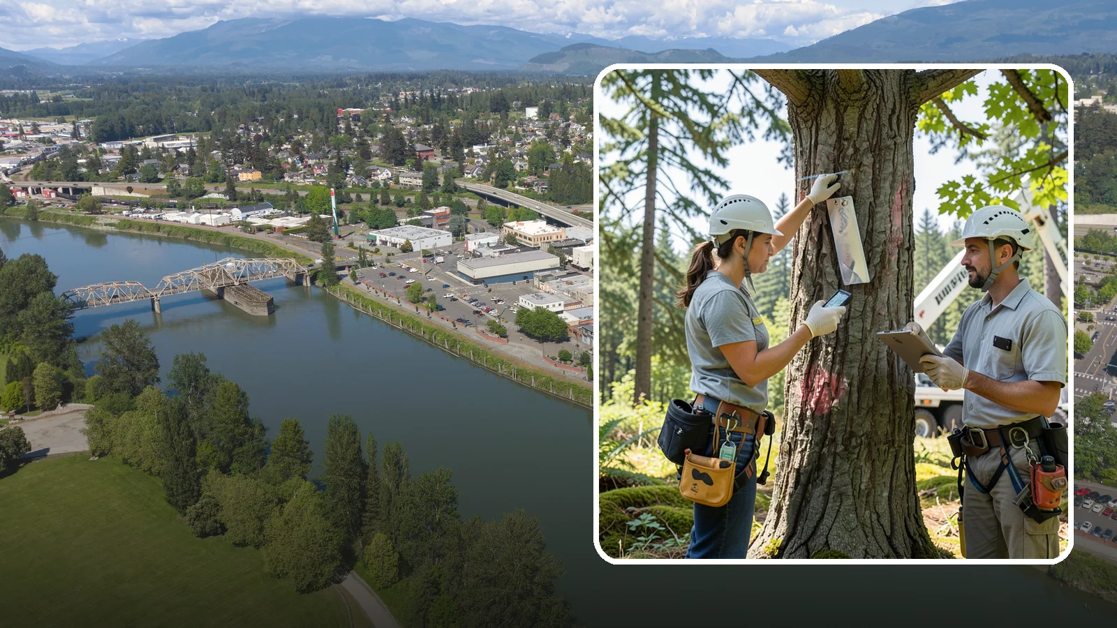 GPS tree inventory in Mount Vernon, Skagit County, WA - A location-based inventory of trees using GPS.