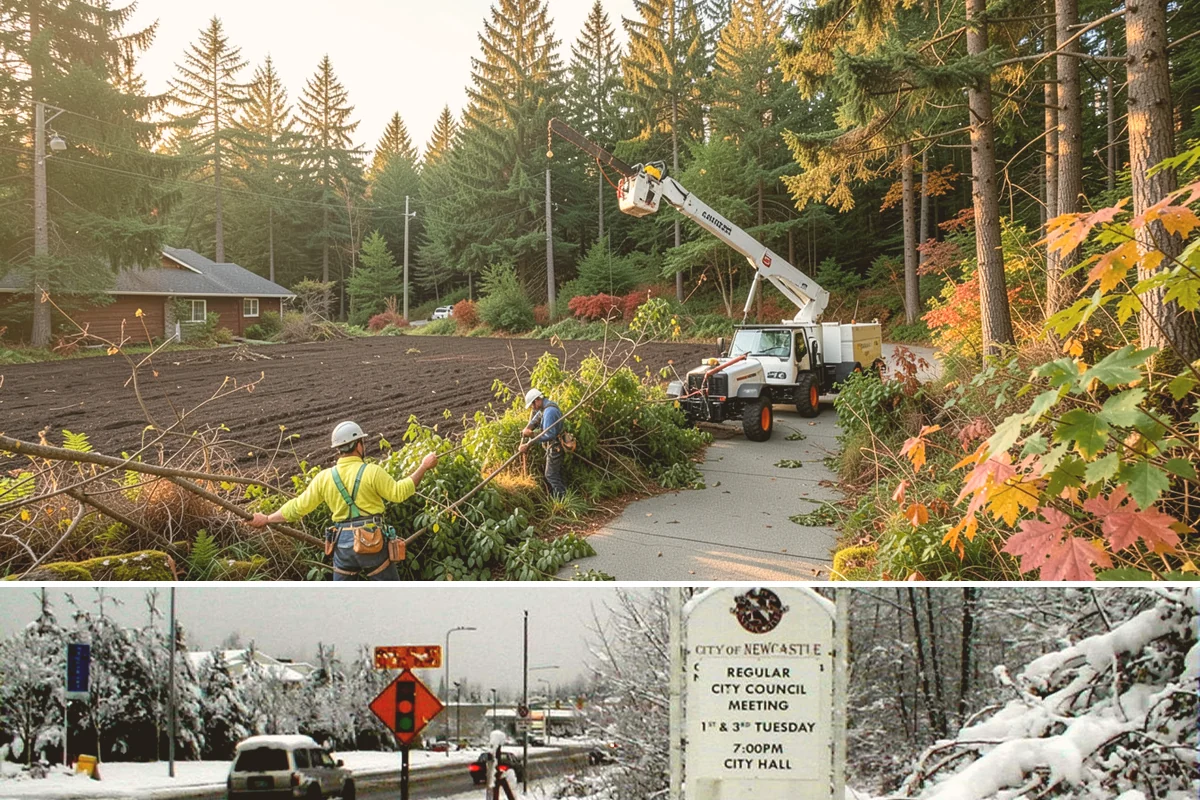 GPS tree inventory in Newcastle, King County, WA - Work can be performed year-round in the Puget Sound climate but may require adjusted access methods for snow-covered ground or...
