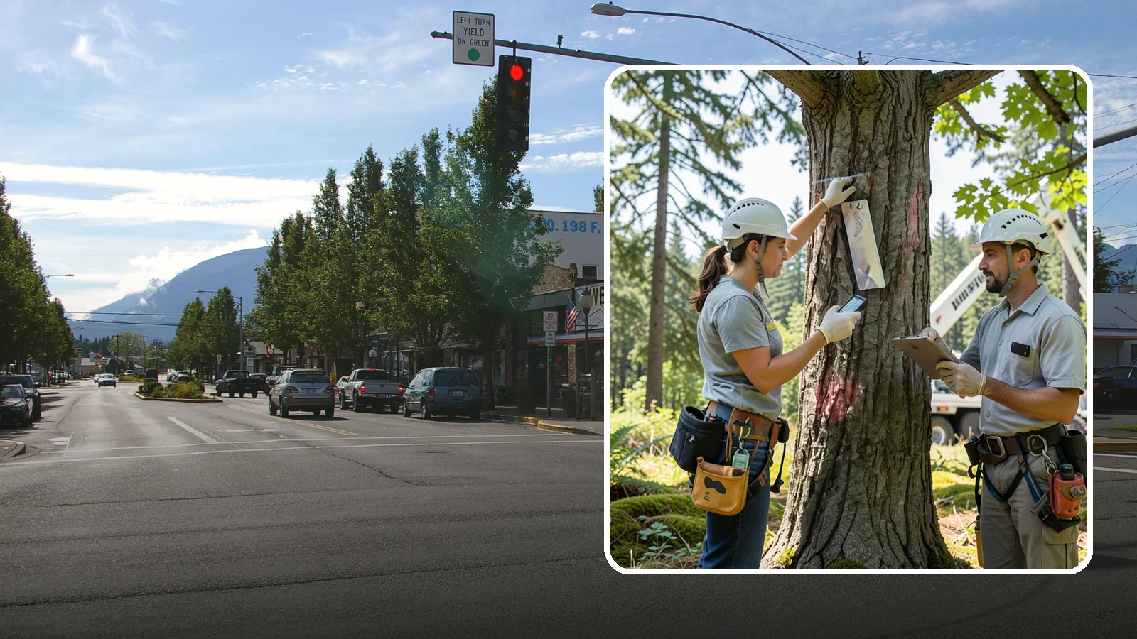 GPS tree inventory in North Bend, King County, WA - A location-based inventory of trees using GPS.