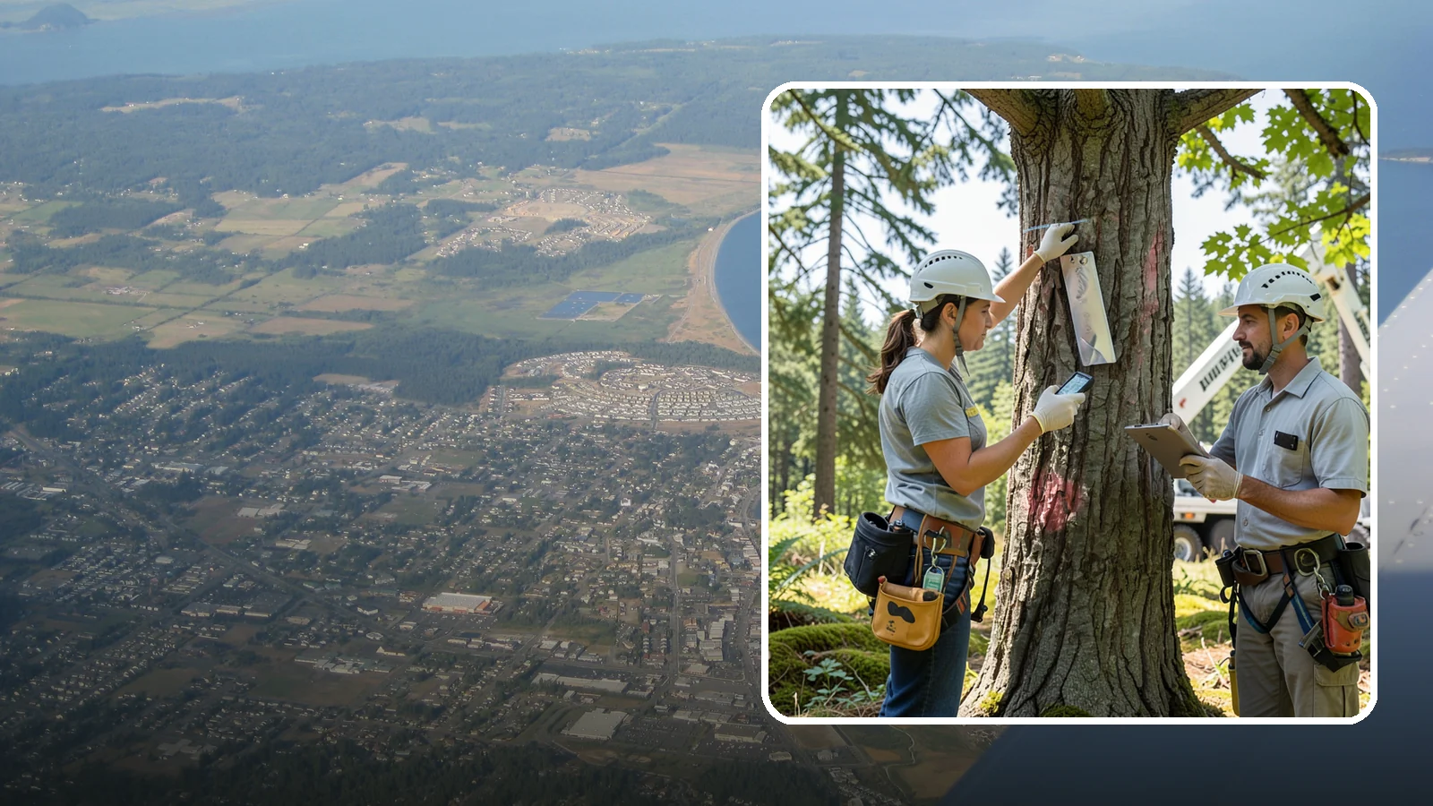 GPS tree inventory in Oak Harbor, Island County, WA - A location-based inventory of trees using GPS.