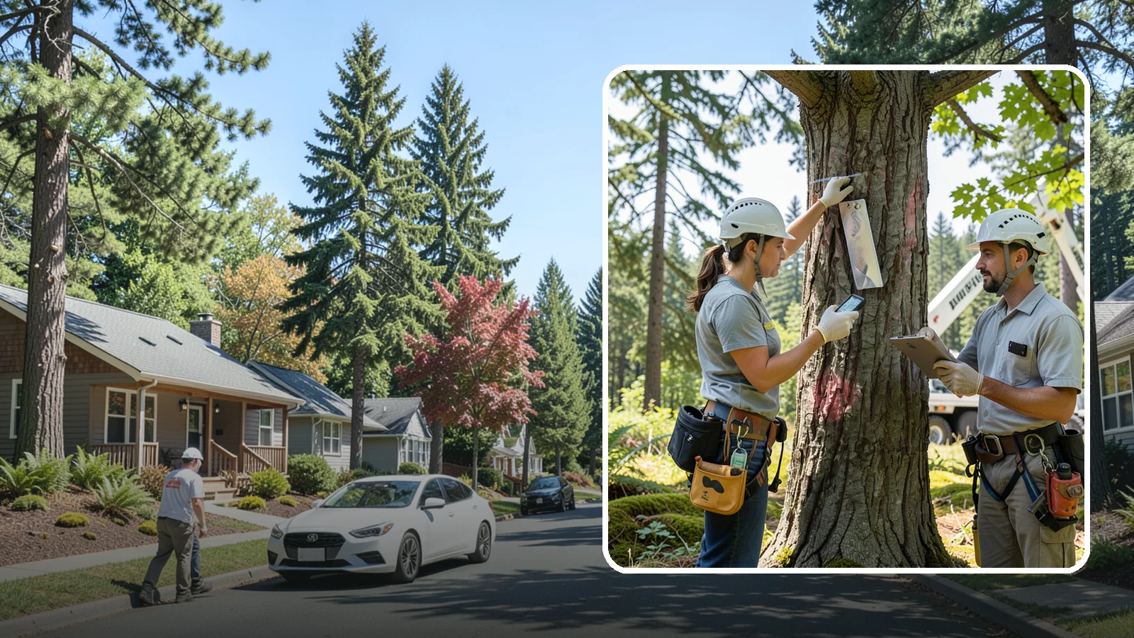 GPS tree inventory in Orting, Pierce County, WA - A location-based inventory of trees using GPS.