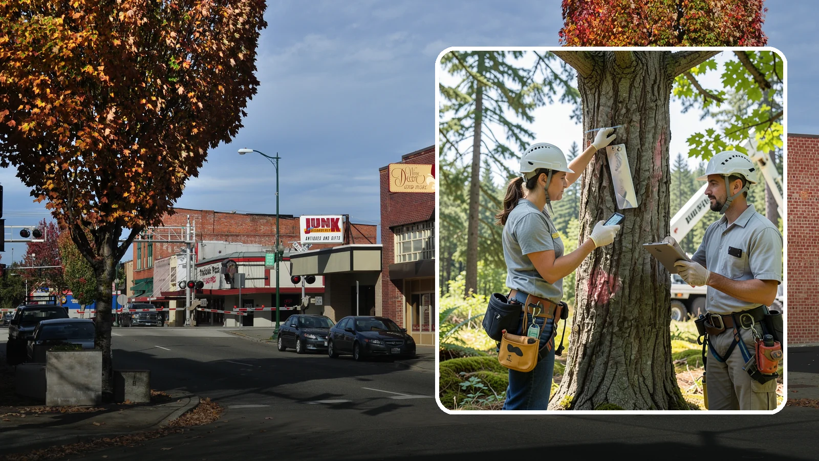 GPS tree inventory in Puyallup, Pierce County, WA - A location-based inventory of trees using GPS.