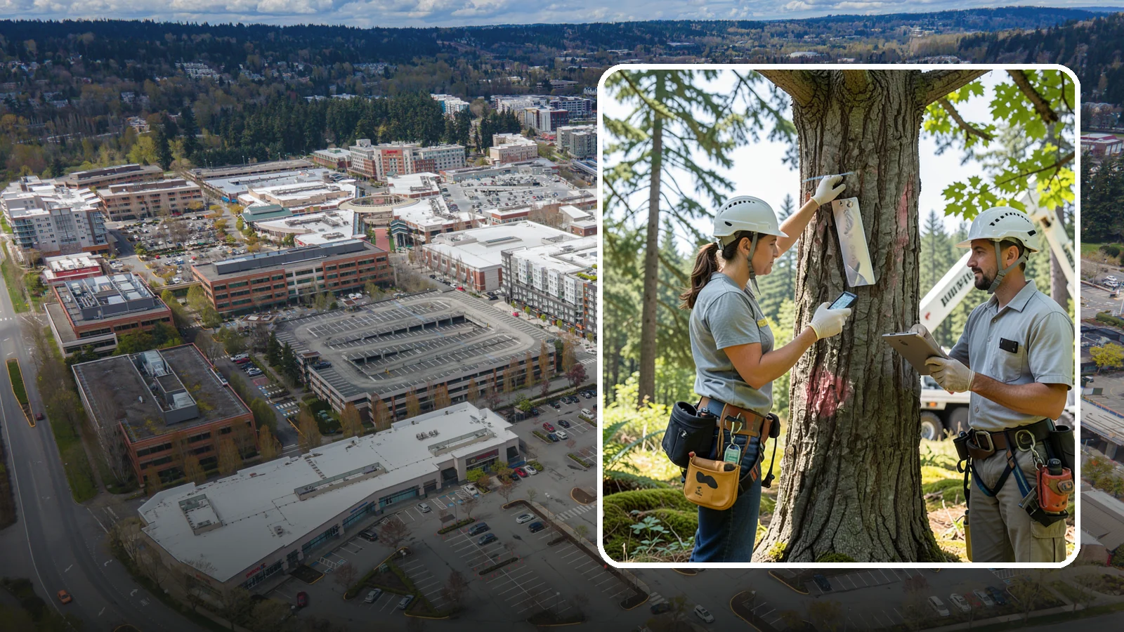 GPS tree inventory in Redmond, King County, WA - A location-based inventory of trees using GPS.