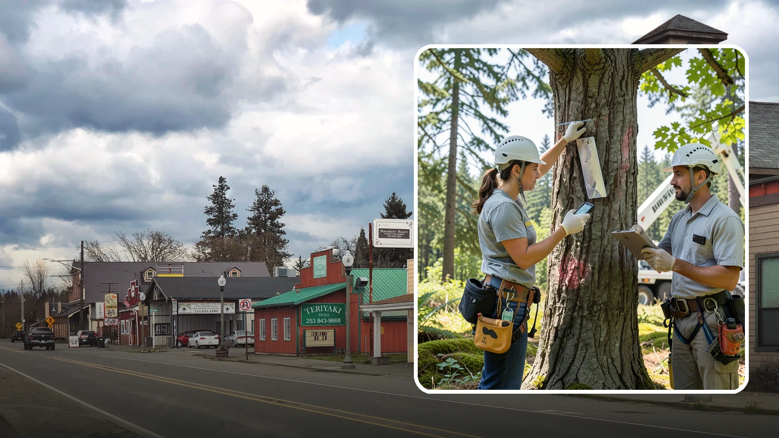 GPS tree inventory in Roy, Pierce County, WA - A location-based inventory of trees using GPS.