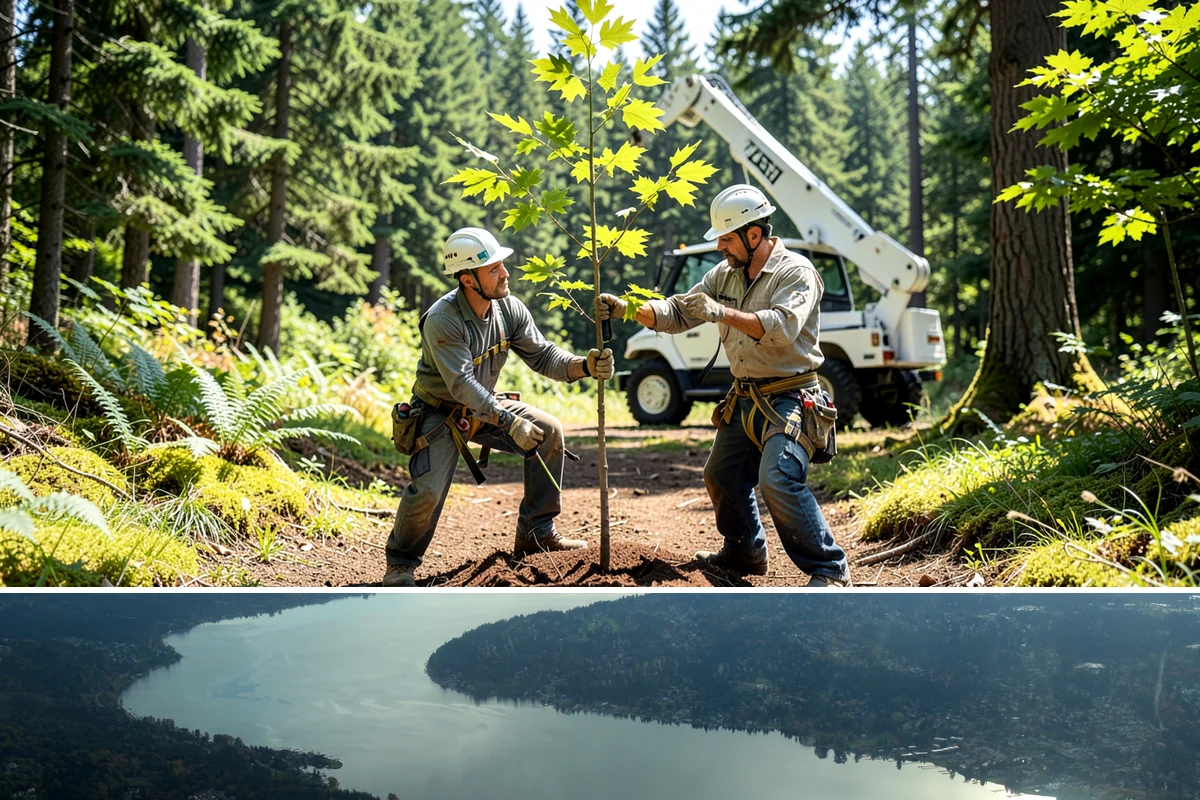 GPS tree inventory in Sammamish, King County, WA - Work can be performed year-round in the Puget Sound climate but may require adjusted access methods for snow-covered ground or...