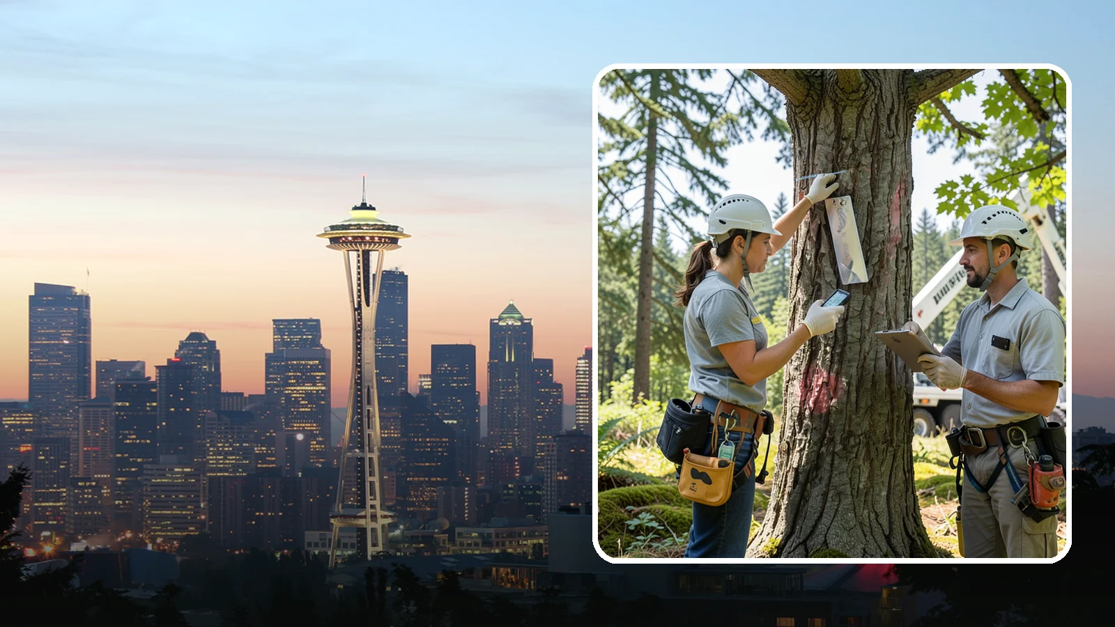 GPS tree inventory in Seattle, King County, WA - A location-based inventory of trees using GPS.