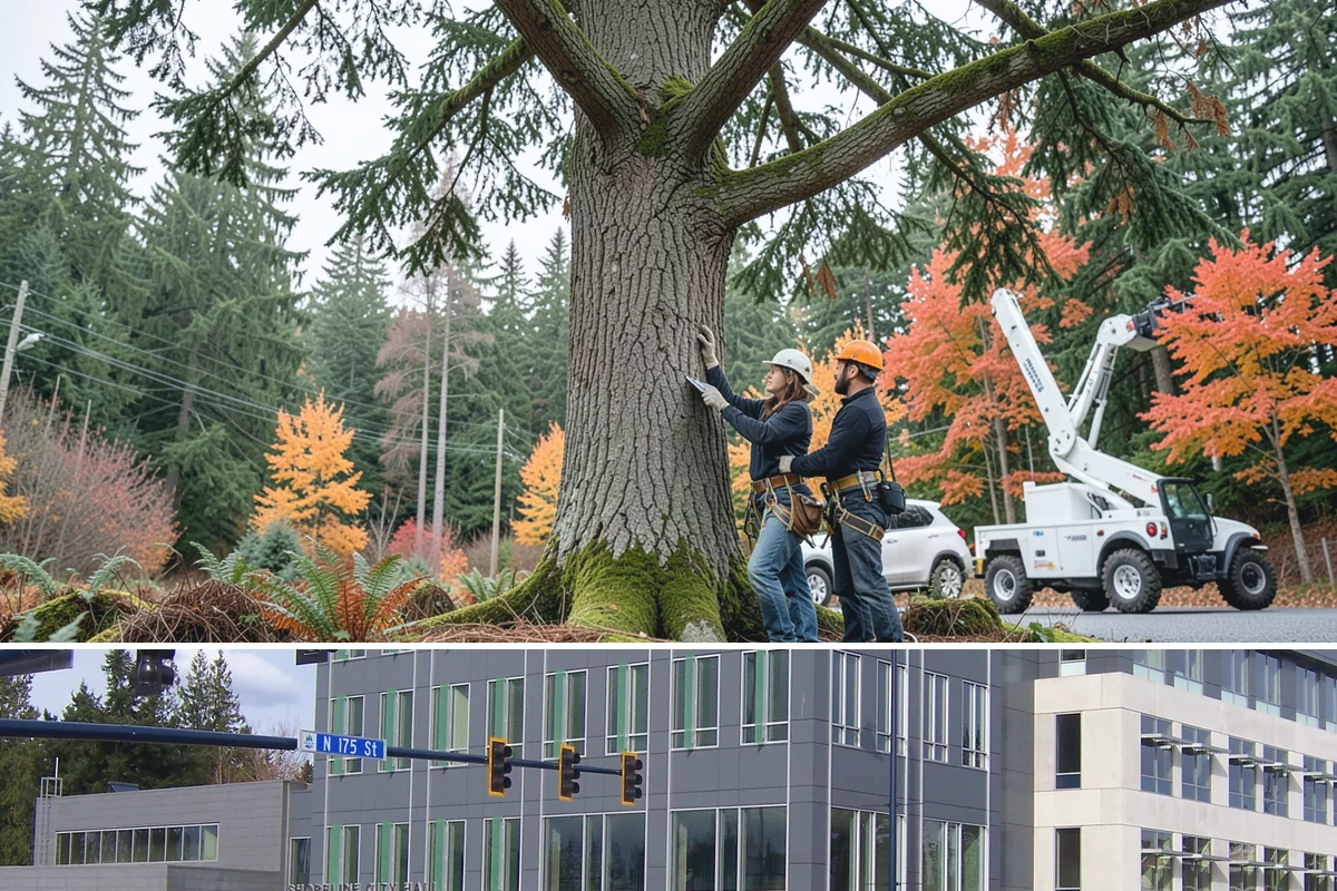 GPS tree inventory in Shoreline, King County, WA - Work can be performed year-round in the Puget Sound climate but may require adjusted access methods for snow-covered ground or...