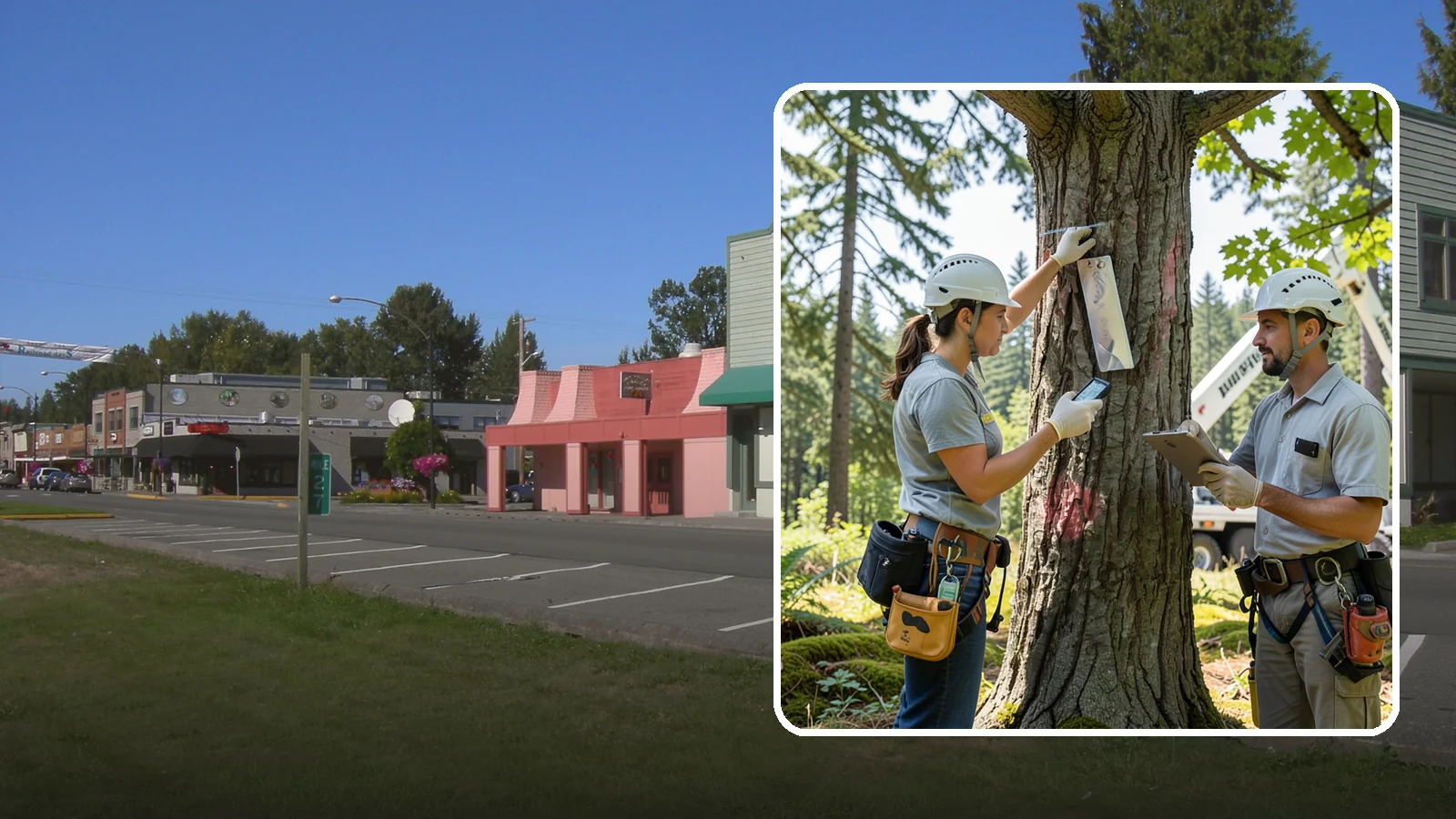 GPS tree inventory in Snoqualmie, King County, WA - A location-based inventory of trees using GPS.