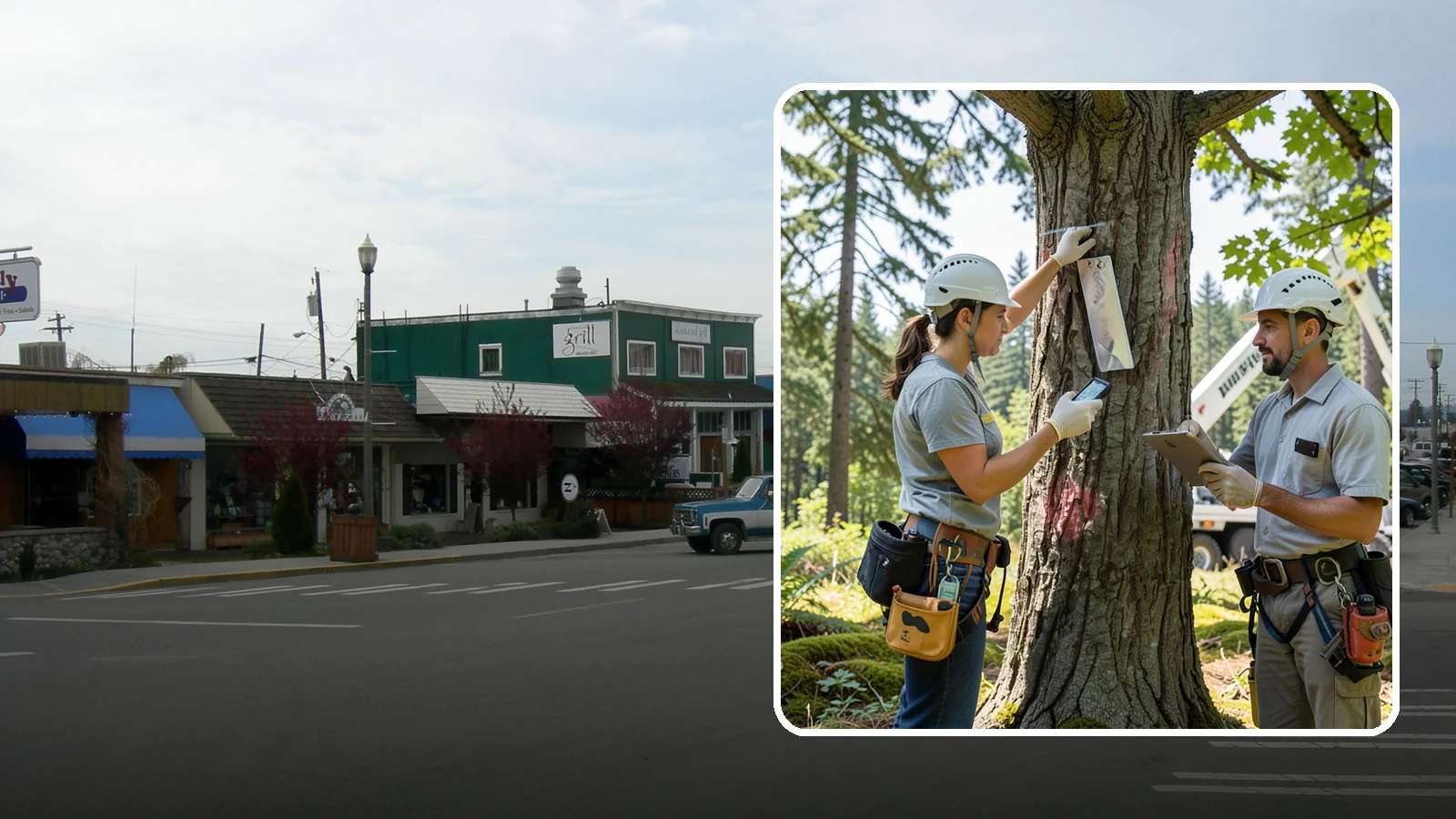 GPS tree inventory in Stanwood, Snohomish County, WA - A location-based inventory of trees using GPS.