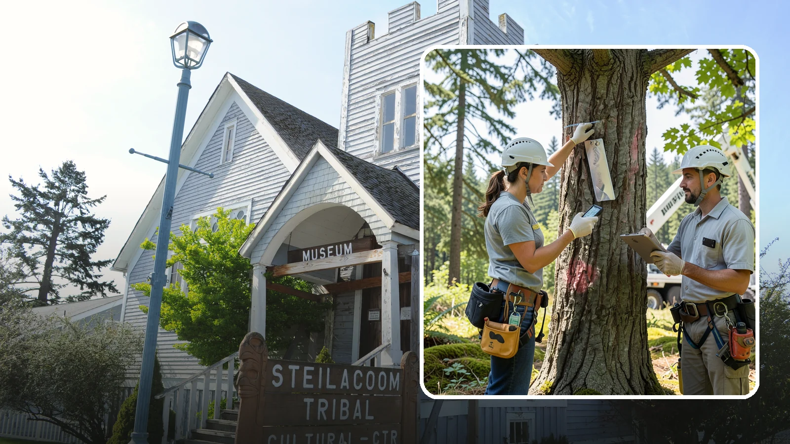 GPS tree inventory in Steilacoom, Pierce County, WA - A location-based inventory of trees using GPS.